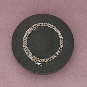 sterling silver 2mm rope chain necklace size 18in